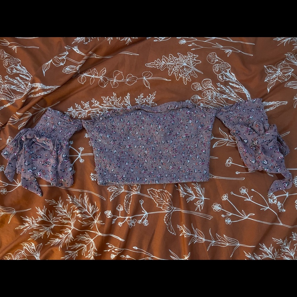 Flower crop top